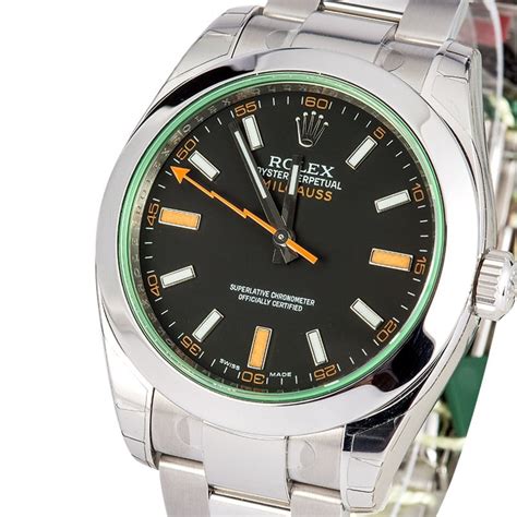 best price rolex milgauss green|rolex milgauss black face.